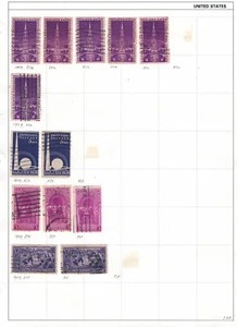 UNITED STATES 1939 Very Fine Used Stamps Hinged on List Scott # 852-855 - Picture 1 of 1
