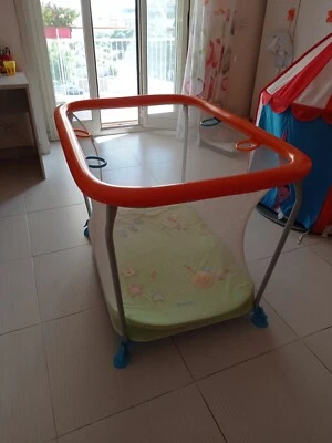 Box Brevi  Pieghevole per Bambini Arancione Box Brevi Soft & Play Green Farm - Immagine 1 di 3