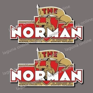 norman cycle Logo Gloss Weatherproof Decal Sticker - Picture 1 of 1
