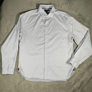 7Diamonds Shirt Mens XL Sky Blue Performance Stretch Dress Button Up Geometric - Picture 1 of 14