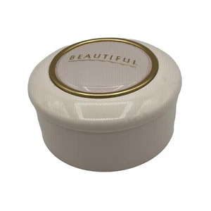 Estee Lauder Beautiful Perfumed Body Powder 2 oz w/ Puff Vintage 50% Full - Picture 1 of 6