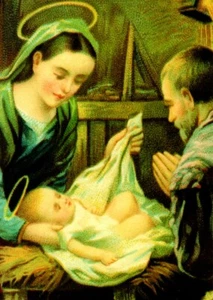 Baby Jesus Mary Joseph In The Manger Christmas Cards By Paper Magic - Set of 9 - Picture 1 of 3