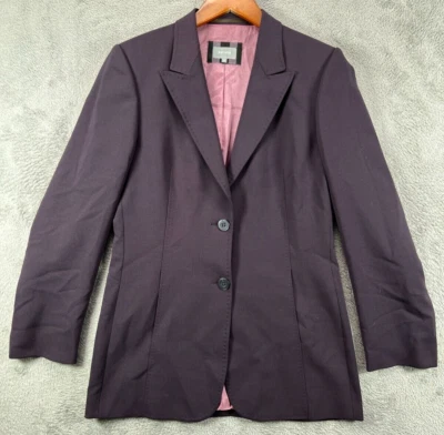 Chaquetas de traje blazers para mujer Marks Spencer 12 palangre de lana púrpura damas Foto 1 de 4