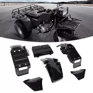 Black Complete Plastic Fender Kit For Honda Big Red ATC250ES ATC 250ES 1985-1987 - Picture 1 of 13