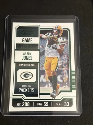 2023 Contenders Green Game Ticket #36 Aaron Jones   Green Bay Packers - Image 1 of 2