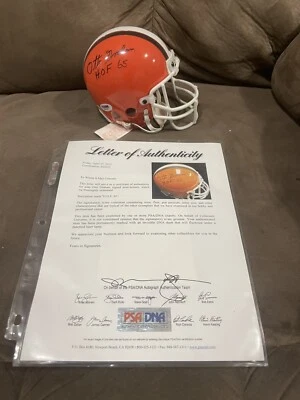 OTTO GRAHAM Signed “HOF 65” CLEVELAND BROWNS Mini Helmet PSA/DNA LOA HOF GOAT - Image 1 of 4