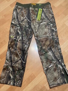 Under Armour Men Rut Scent Control Infrared THICK LINED Pants Mossy Oak NWT - 44