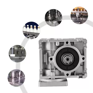 Silber NMRV-030 10:1 Schneckengetriebe Aluminiumlegierung Untersetzungsgetriebe - Bild 1 von 12