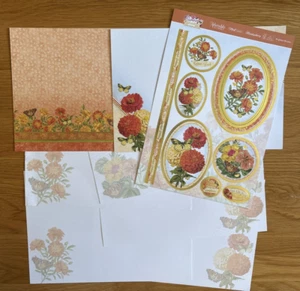 Hunkydory Summer Splendour - Brightest Blooms Card Making Kit inc Inserts - Picture 1 of 5