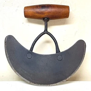 Vintage Food Chopper, Wood Handle - Picture 1 of 6
