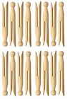 Traditional Wooden Dolly Pegs Cloths Washing Lines Natural Craft Beechwood Peg