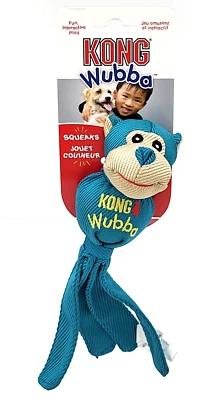 Kong Wubba Friends Ballistic Small Monkey Squeaky Fetch & Tug Dog Toy  - Image 1 of 4