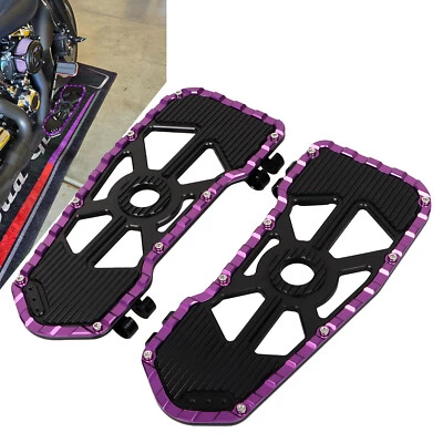 Driver Rider Footboards Floorboards Fit For Harley Electra Road Glide FLHT/TRX Foto 1 de 4