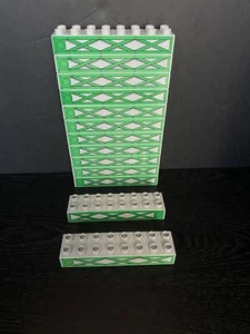 LEGO Duplo Printed Decorated Bricks 2 x 8 NEW Set Of 40 - Picture 1 of 3