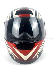 KBC Moto Design Viper Motorcycle Helmet Red/White/Black Sz S 55-56 cm DOT - Picture 1 of 9