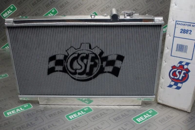 CSF Polished Aluminum Radiator For Toyota Supra MK4 2JZ-GTE 2JZ-GE Manual Trans - Image 1 of 4