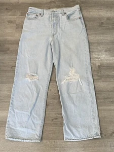 Levi's Womens Distressed Ribcage Straight Ankle Jean W29xL27 - Picture 1 of 14