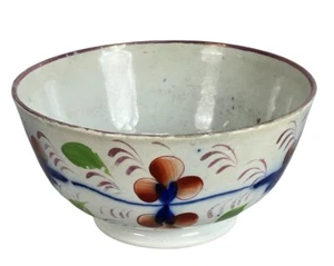 Frühes 19. Jahrhundert Gaudy walisische handbemalte Servierschale 7 1/2" Durchmesser - Bild 1 von 3