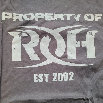 Camiseta Property of ROH Ring of Honor Wrestling Est 2002 3XL XXXL Logo NXT AEW Foto 1 de 4
