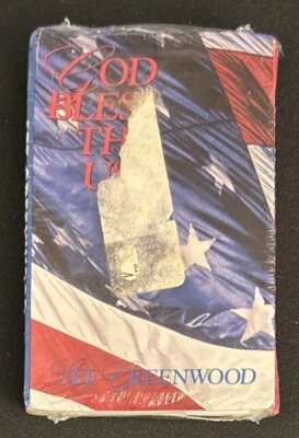 Lee Greenwood God Bless The USA Patriotic Cassette Single New Sealed 1991 - Image 1 of 4