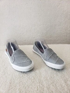 Mocassini donna Blowfish Malibu 7,5 tessuto grigio slip on casual fit scarpe comode - Foto 1 di 14