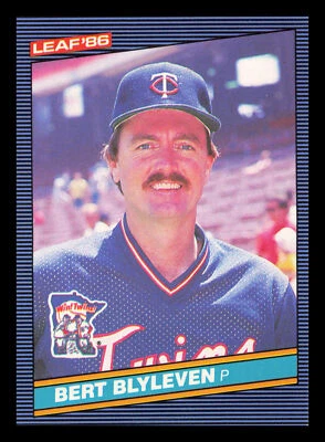 Bert Blyleven #88 1986 Leaf Minnesota Twins Baseball - Image 1 of 2