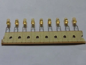 5mm Amber / Yellow LED low intensity 200 pieces new old stock Stanley Taped LED - Picture 1 of 3