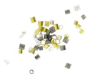 Crimp Beads Tube 1,5 To 2 MM Assortment 180 Pieces - Picture 1 of 1