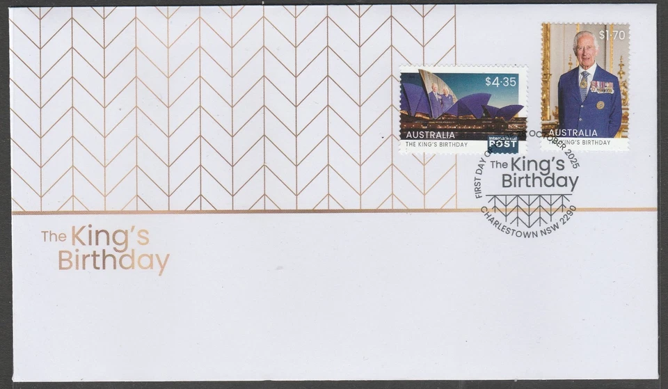 AUSTRALIA 2025 KING CHARLES's  BIRTHDAY set V F Used on FDC - in stock now Foto 1 de 1