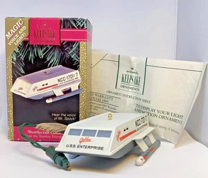 NIB HALLMARK NCC-1701/1 U.S.S. ENTERPRISE SHUTTLECRAFT GALILEO ORNAMENT - Picture 1 of 16