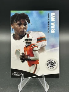 2025 Sage High Series - All Rookie Team Black #163 Cam Ward RC Football Card - Foto 1 di 2