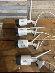 Hiseeu Cámara Monitor Inalámbrica CCTV Paquete X4 No Probado/Defectuoso Ver Descripción - Imagen 1 de 14