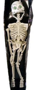 Vtg 36" Janglin Bones Skeleton Sound Activated Flashing Lights Shaking & Sounds - Picture 1 of 12