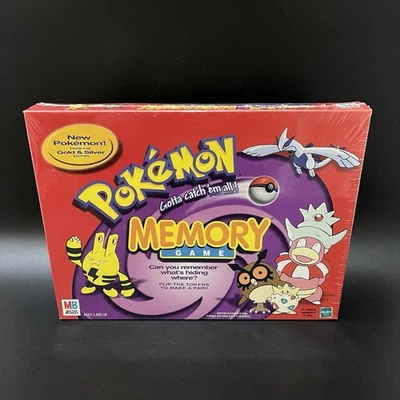 Vintage Pokemon Memory Game 2000 Y2K Gold & Silver Edition ~ New & Sealed - Image 1 of 4