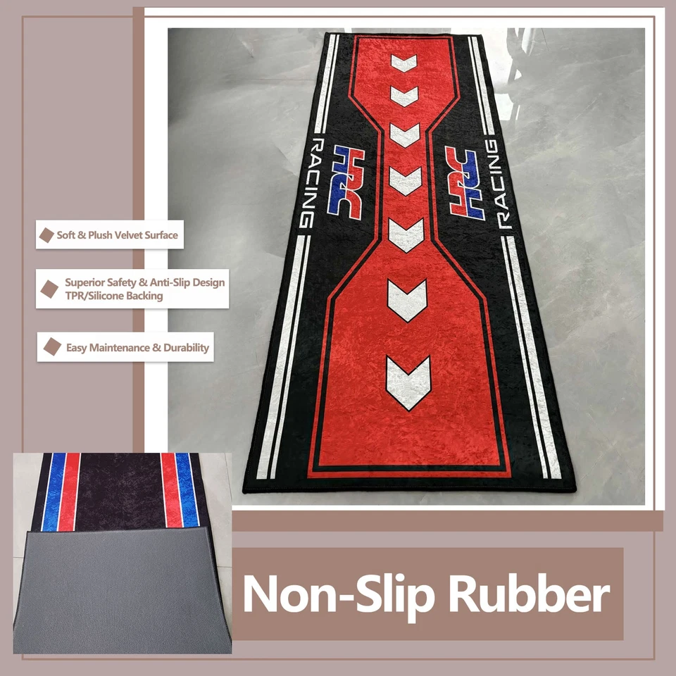 Alfombrilla de piso de garaje para motocicletas Honda Racing HRC alfombrilla de piso de carreras Foto 1 de 4