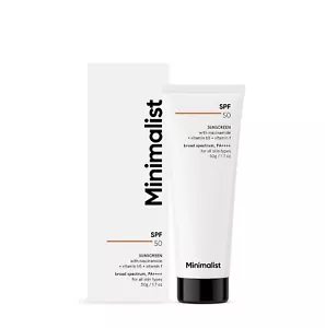 Minimalist Sunscreen Cream SPF 50 Lightweight, Broad-Spectrum PA++++ 50 Gram, - Picture 1 of 7