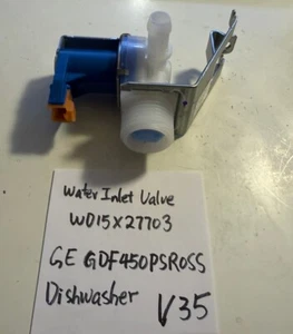GE Dishwasher Water Inlet Valve 265D4333G002 PAD ID V35 - Picture 1 of 3