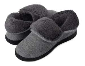 Mens Comfy Fuzzy Ankle High Slippers Memory Foam Booties Outdoor House Shoes - Picture 1 of 14