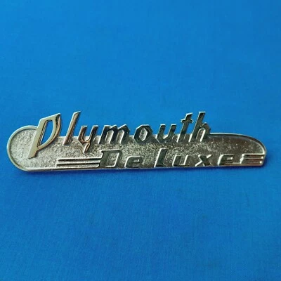 Placa de identificación Mopar # 911918 Plymouth DeLuxe P11 1941 nuevo de lote Foto 1 de 4