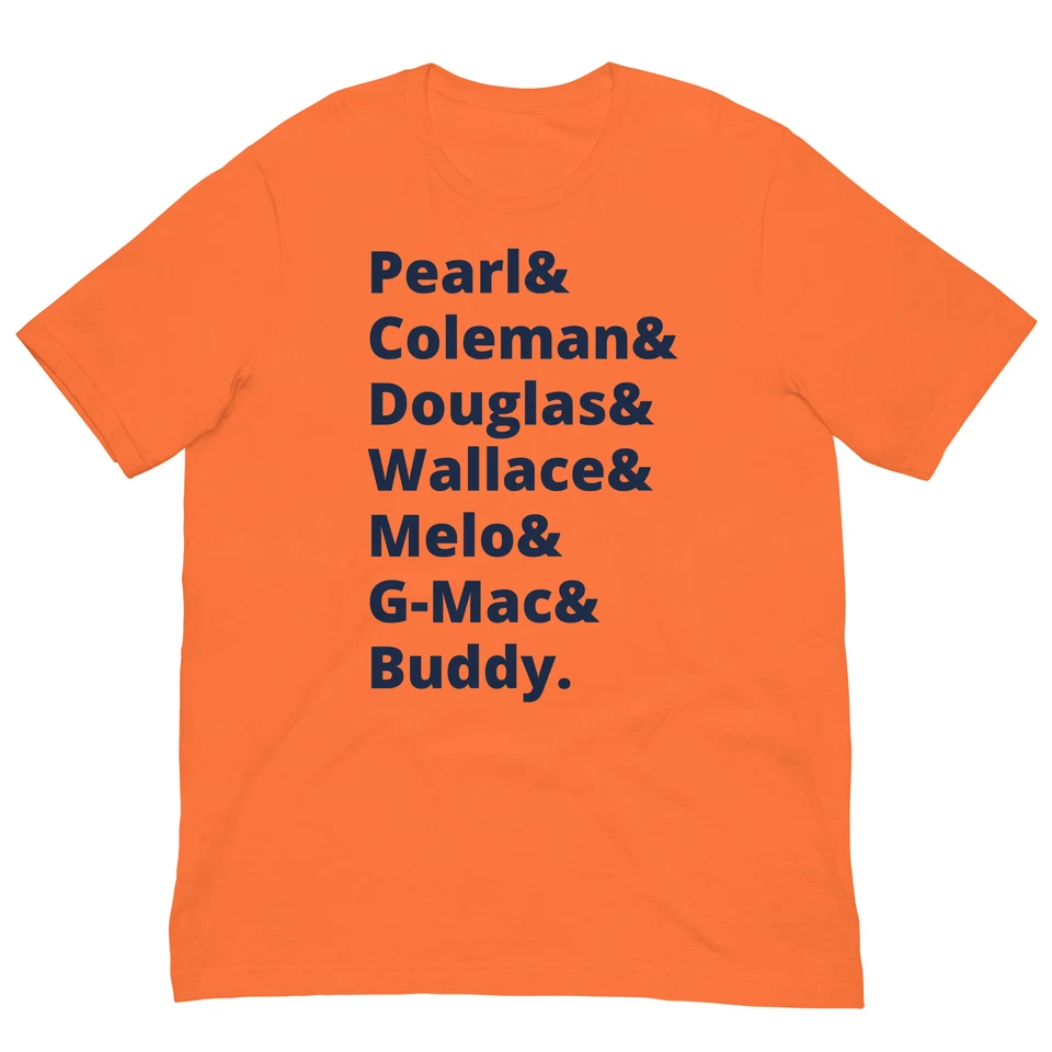 Camisa naranja Syracuse leyendas del baloncesto (Carmelo, Coleman, Pearl, etc.) Foto 1 de 1