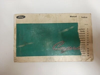FORD CAPRI Manuale uso e manutenzione Ed. Giugno 1969 - Immagine 1 di 4