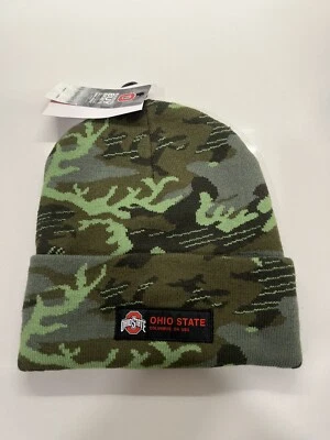 Nike Ohio State Buckeyes Sombrero Invierno Puños Tejido Gorro Camuflaje Verde Militar NCAA Foto 1 de 4