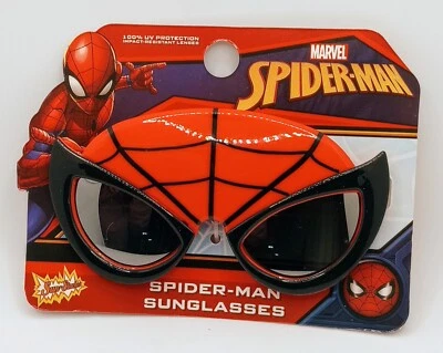 Marvel Spider-Man Kids Sunglasses Superhero Shades UV Protection Sun-Staches NEW - Image 1 of 2