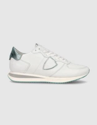 PHILIPPE MODEL Sneakers Donna TRPX DOUX METAL TZLD WWM137 Blanc Eau. - Immagine 1 di 4
