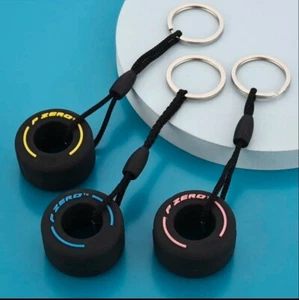 Formula 1 Pirelli Rubber Tyre Keyring (Red) - Picture 1 of 3