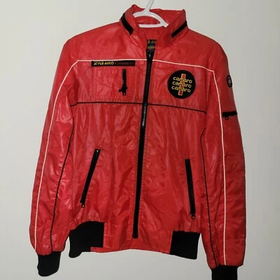 Vintage Style Auto Camaro Racing Jacket Men's Size Small Red World Championship - Image 1 of 4
