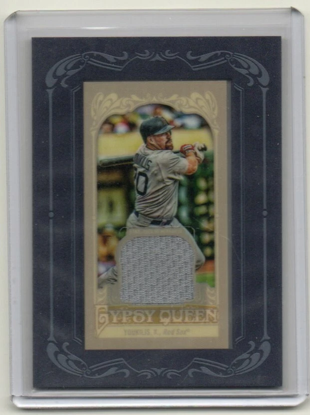 2012 Topps Gypsy Queen Kevin Youkilis Mini Framed Game Used Jersey Relic  - Image 1 of 1