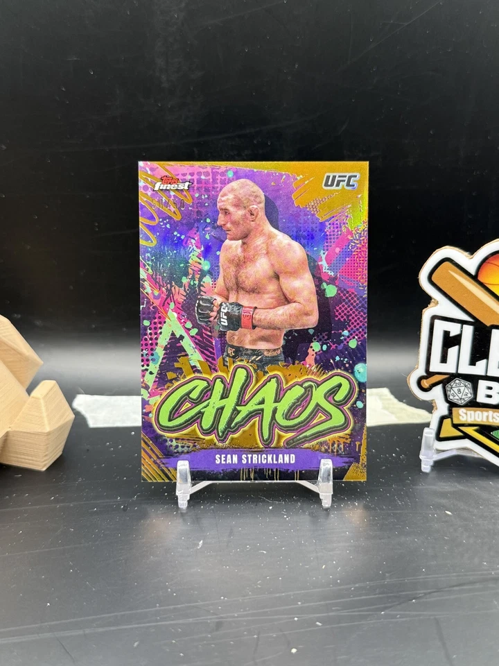 Sean Strickland 2024 Topps Finest Chaos Gold /50 (CBR) - Image 1 of 2