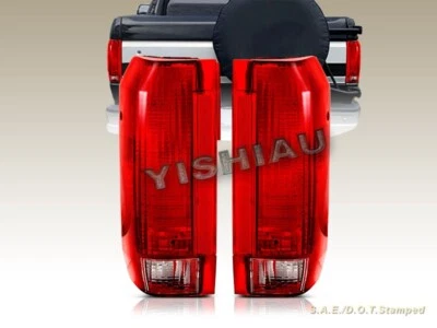 89 90 91 92-96 Ford F150 F250 F350 Bronco Tail Lights - Image 1 of 3