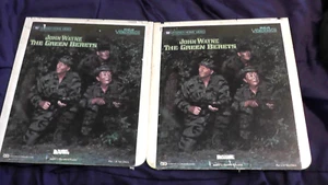 2 CED VIDEODISCS JOHN WAYNE THE GREEN BERETS 1983 CAPACITÉ DISQUE ÉLECTRONIQUE - Photo 1/9